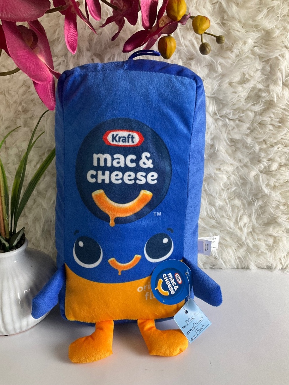 KRAFT MAC & CHEESE STUFFED PLUSH TOY/STUFFED ANIMAL~NEW!